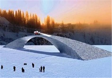  ساخت طولانی‌ترین پل یخی جهان 
