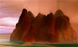 صخره‌هایی عجیب که از درونشان آب فوران می کند +تصاویر
