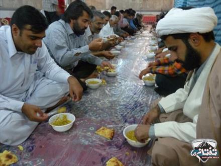 گزارش تصويري/ آخرين سفره هاي افطار در مساجد شهرستان خاش