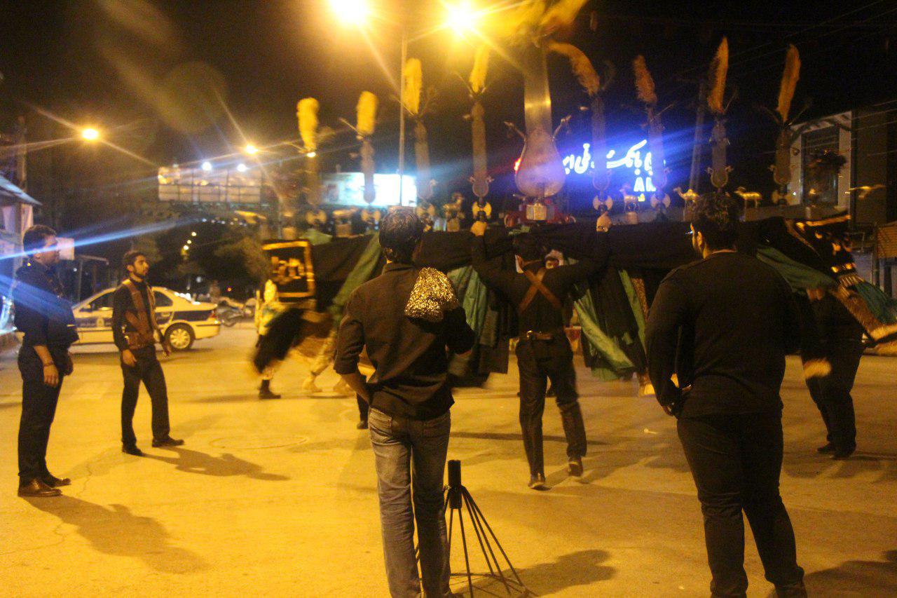 گزارش تصویری/ مراسم شب تاسوعای حسینی در خاش