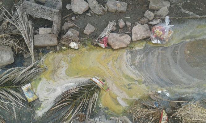 گزارش تصويري/ رهاسازی فاضلاب رودخانه ولي آباد بحران خطرناك براي شهروندان خاشي