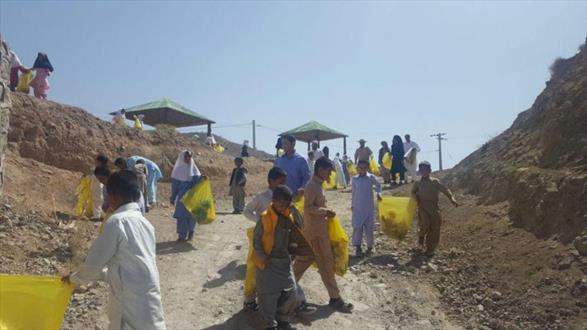 روستای تمندان خاش؛ بهشتی گمشده در دامنه قله تفتان/ برگزاري  همایش پاکسازی طبیعت در  روستای گردشگری تمندان