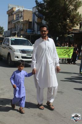 حضور پررنگ نسل سوم انقلاب در كنار نسل اولي ها در راهپیمایی روز قدس شهرستان خاش