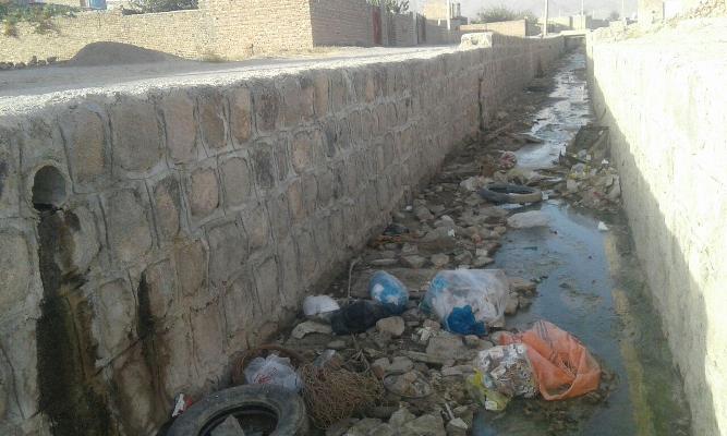 گزارش تصويري/ رهاسازی فاضلاب رودخانه ولي آباد بحران خطرناك براي شهروندان خاشي