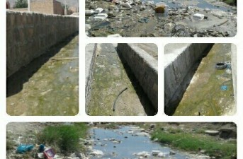 گزارش تصويري/ رهاسازی فاضلاب رودخانه ولي آباد بحران خطرناك براي شهروندان خاشي