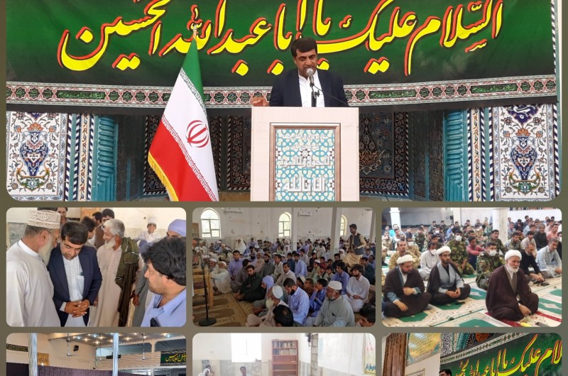 حضور مهندس صالحی فرماندار شهرستان خاش در مراسم نماز جمعه این شهرستان و شهر اسماعیل آباد به مناسبت هفته دولت به منظور تشریح دستاوردهای نظام و اقدامات یکساله دولت سیزدهم؛