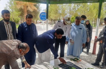 آیین غبار روبی مزارشهدا و دیدار با خانواده  شهدا شهرستان تفتان انجام شد