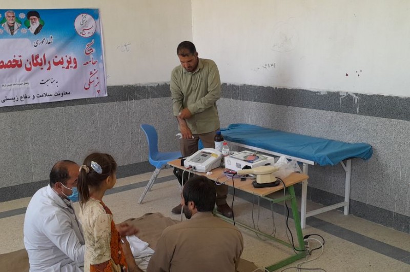 بیمارستان صحرایی سپاه در گورچان پشتکوه خاش راه‌اندازی شد