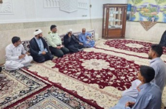 دیدار باخانواده جانباز سرهنگ خان محمد پیری در شهرستان خاش