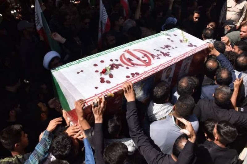تشییع پیکر شهید «جواد کریم‌کشته» زاهدان
