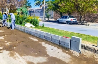 جدول گذاری بلوار بهداشت آغاز شد