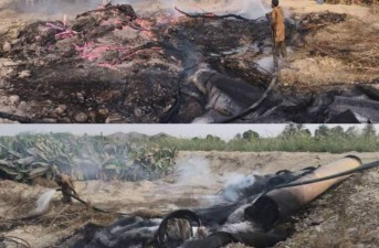 آتش‌سوزی عمدی خط انتقال آب به دشتیاری