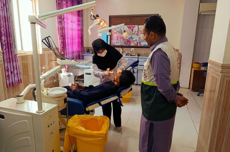 ارائه خدمات دندان‌پزشکی رایگان به ۵۶ نفر از شهروندان خاش