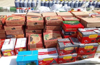 ارسال محموله خرما و صیفی‌جات به مناطق جنگی