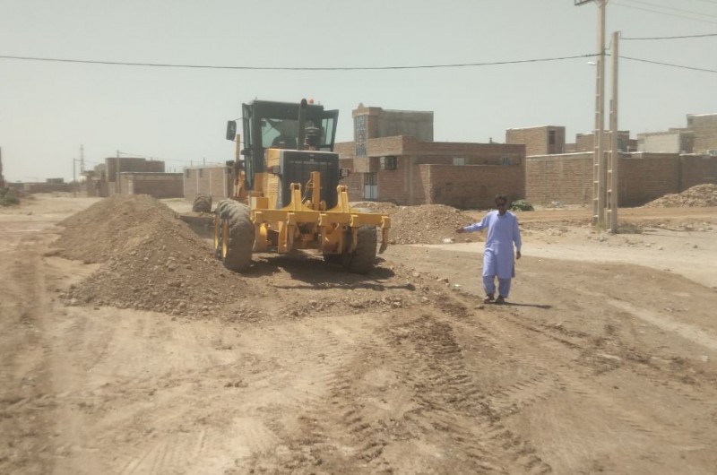 آغاز عملیات زیرسازی خیابان ۳۰ متری خاش